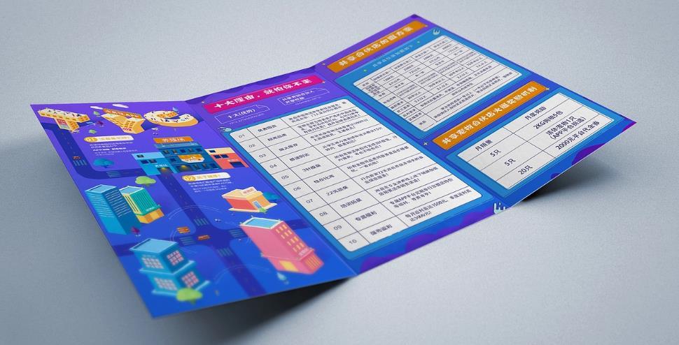 大批量折頁印刷 - 性價(jià)比高適配大規(guī)模宣傳