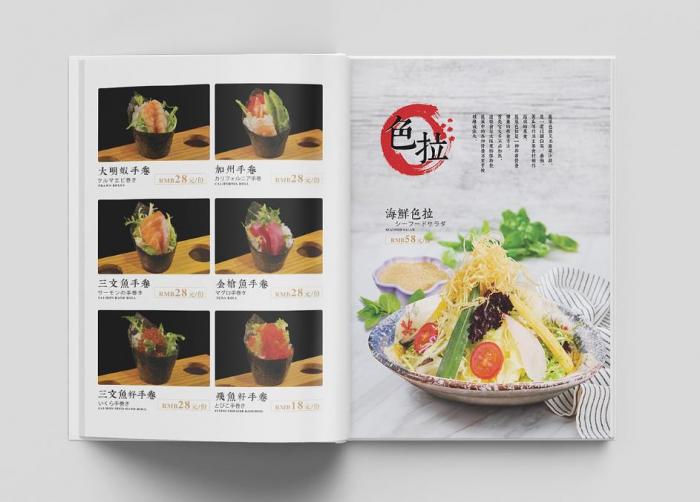 上海覆膜菜單印刷